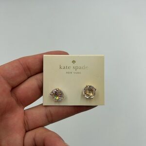 Kate Spade New York Crystal Stud Earrings Gold Tone
